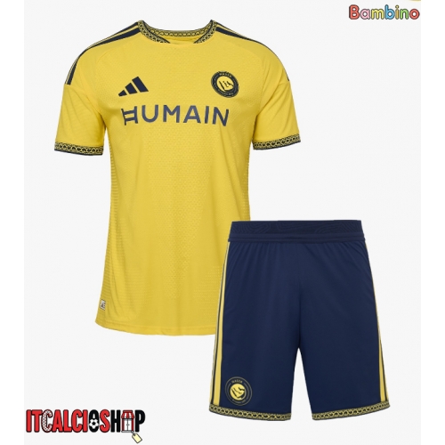 Al-Nassr Cristiano Ronaldo #7 Prima Maglia Bambino 2026-27 Manica Corta (+ Pantaloni corti)